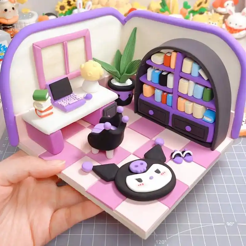 不知不觉我已经有这么多的小房间啦～#手工diy #超轻粘土手 - 抖音