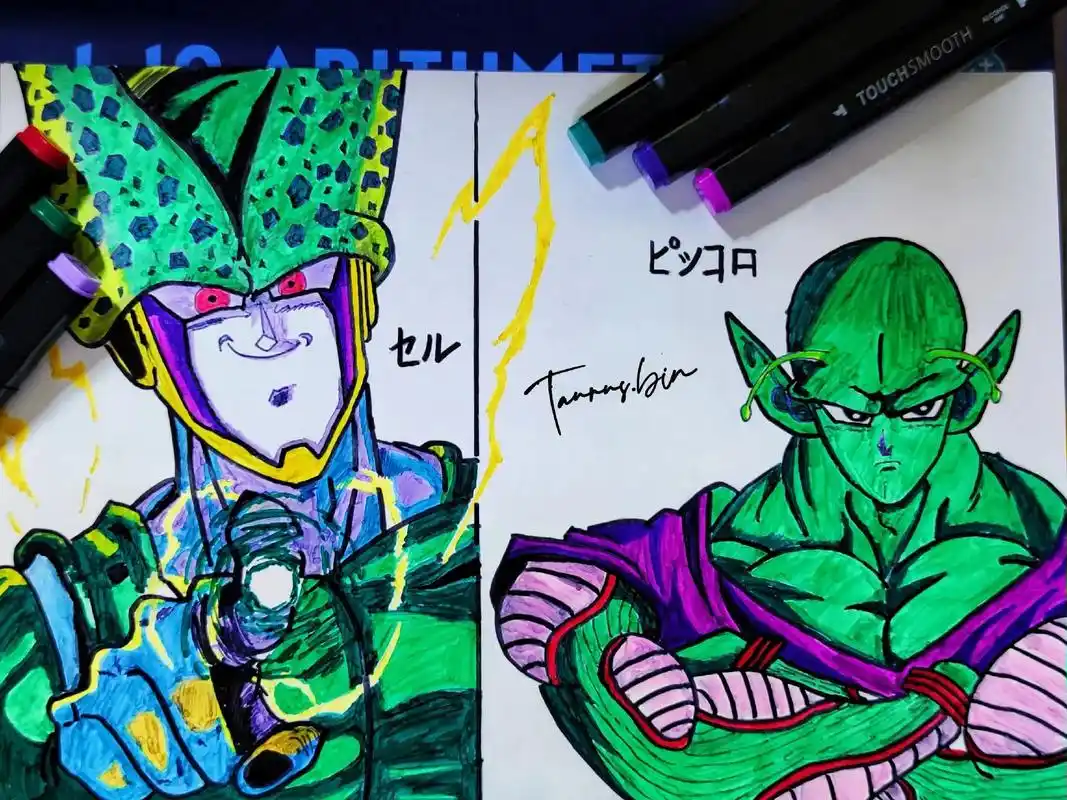 龙珠 #七龙珠 #手绘 沙鲁vs比克#沙鲁 #比克 - 抖音