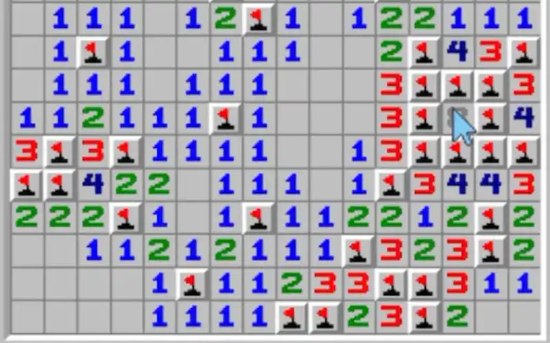 【扫雷】 一年难遇,小伙竟在中级难度中扫出8_哔哩哔哩 (゜-゜)つロ