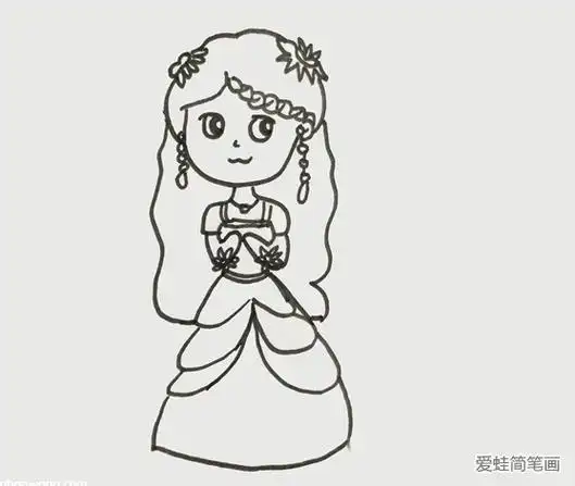 灵公主怎么画--简笔画大全