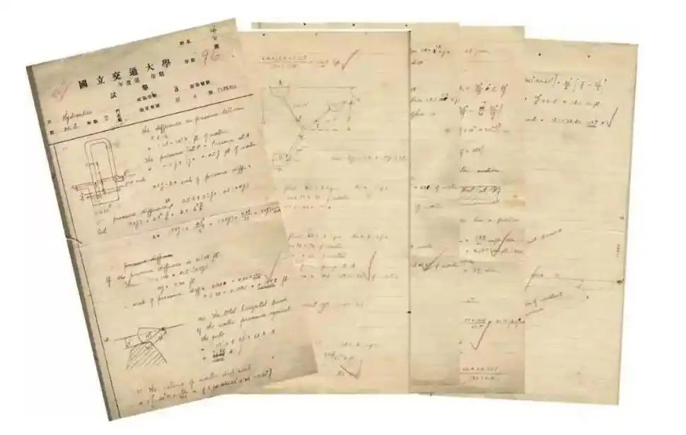 科学家钱学森试卷欣赏,100分改为96分,字迹工整堪比书法家!