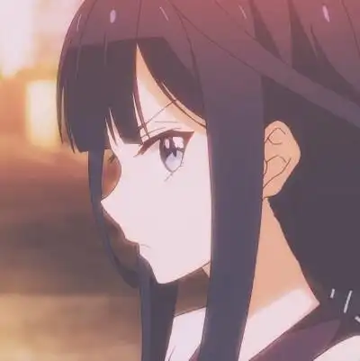 侧脸背景图女漫画