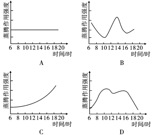 根毛细胞呼吸旺盛         d.叶肉细胞蒸腾作用强 3.
