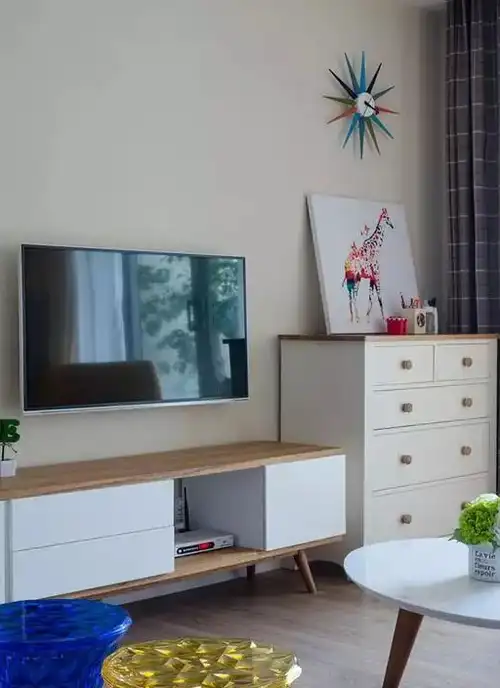 89平三室两厅,现代简约风格,装修前后一共花22万,简洁