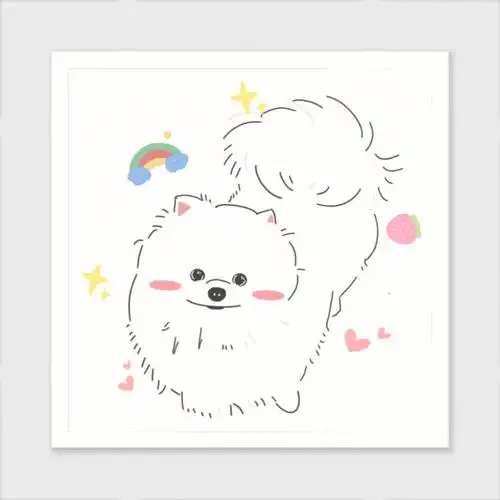 无基础教程可爱简笔小博美