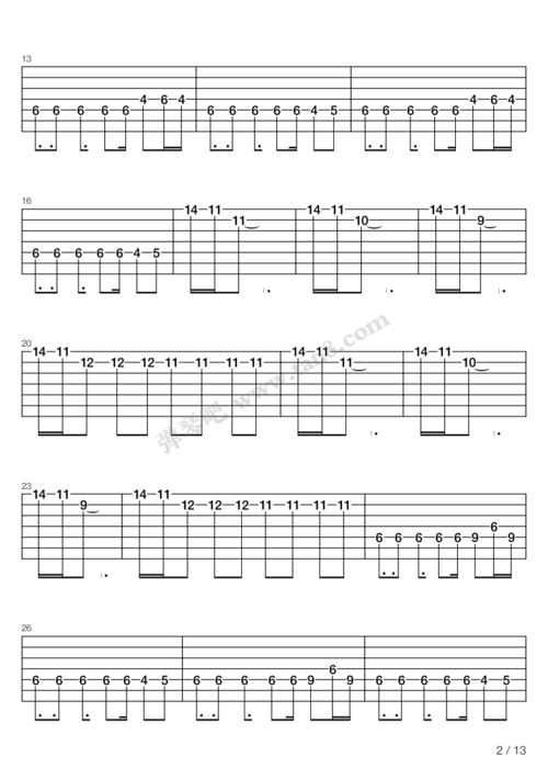 吉他谱 - 碟中谍 - take a look around