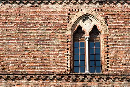 中世纪,窗户,城堡