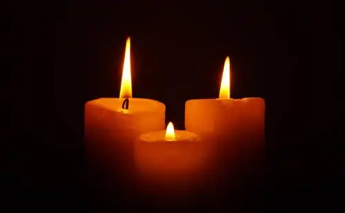 三个,燃烧,蜡烛,暗色,哀悼,火,悲伤,悲惨