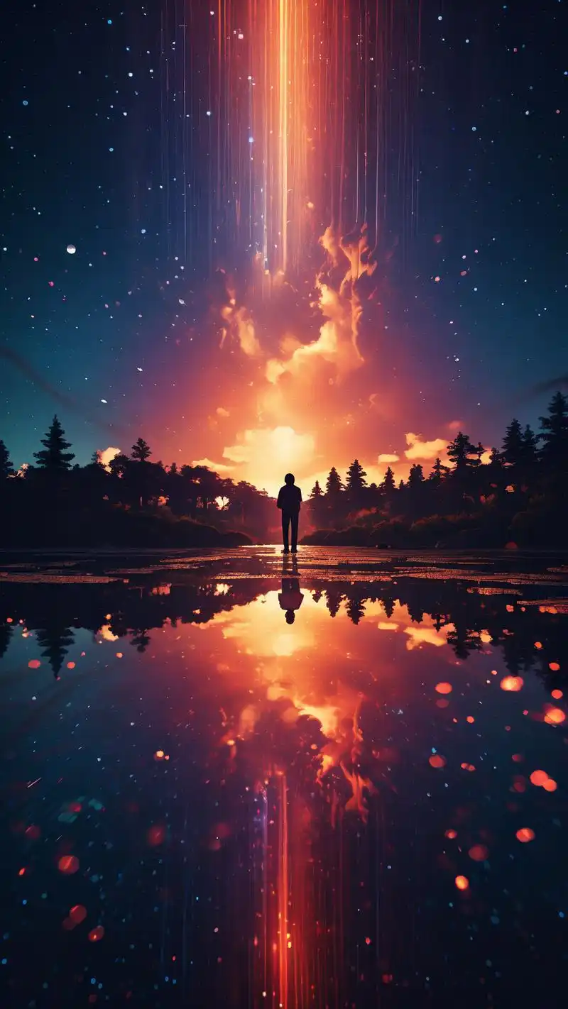 78qq个人主页的夜空魅力90 探索qq个人主页的夜空背景图,仿佛置身