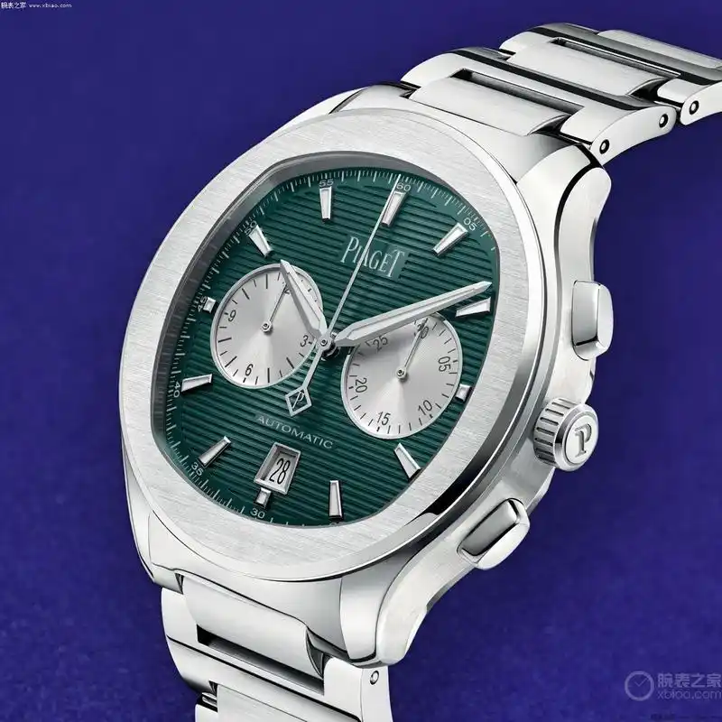 piaget伯爵推出polo系列翠绿色熊猫盘计时腕表