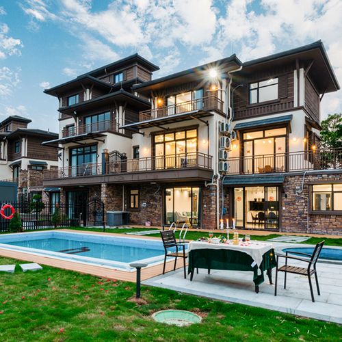 夏季玩水佛山高明美的鹭湖别墅森林度假区酒店境内酒景套餐