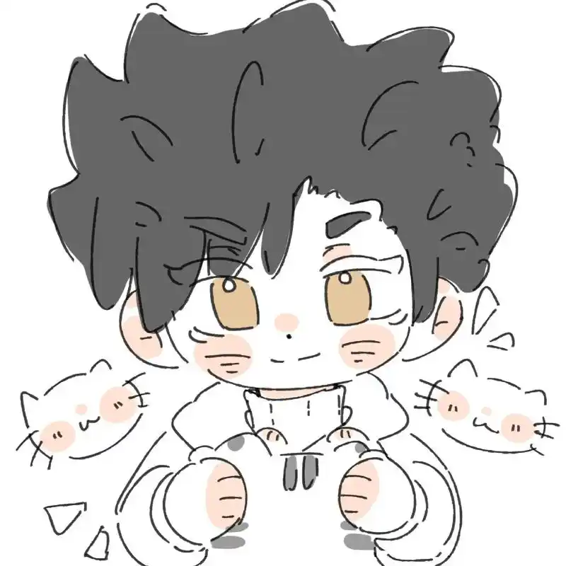 大人们今天也只有三张><#q版人物 #黑尾铁朗 #国见英 # - 抖音