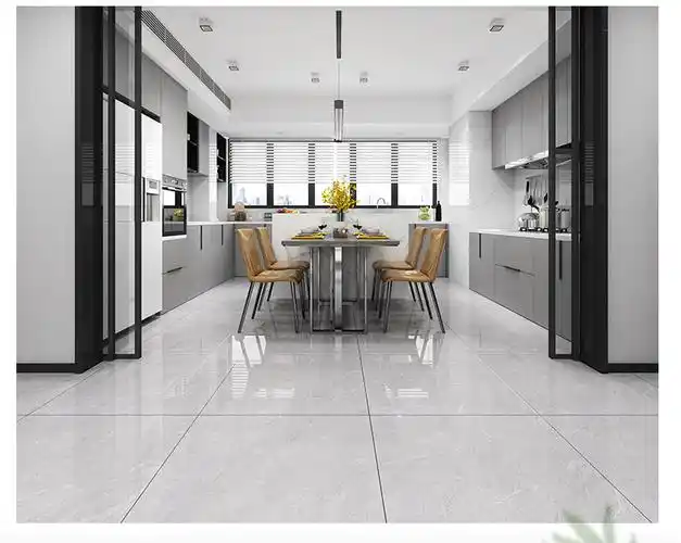 滑耐磨瓷砖地砖800x800客厅灰色大理石地板砖简约瓷抛砖贝多芬白fc8p