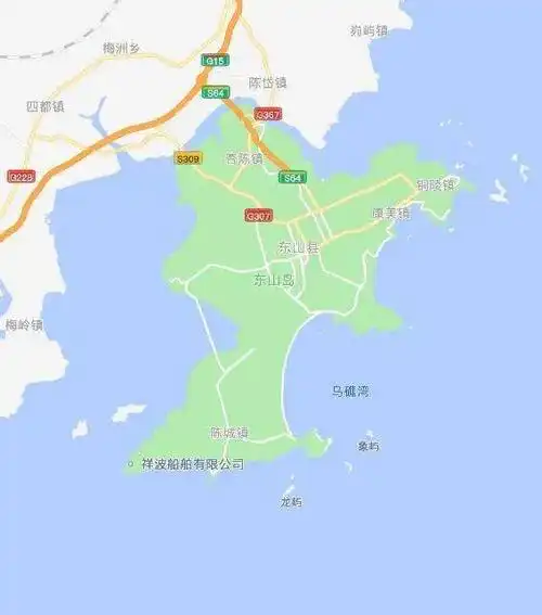 东山岛的位置