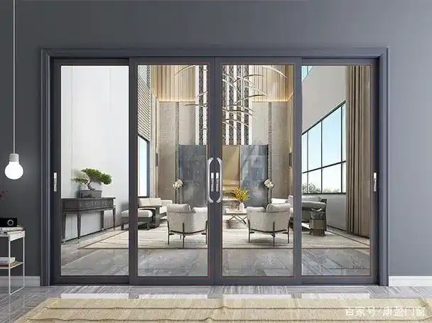 客厅推拉门-两扇阳台推拉门可以选择这款极窄边的推拉门,去繁从简