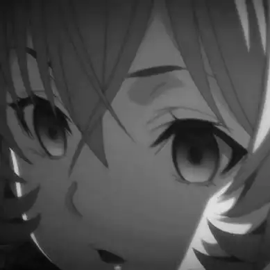 黑白动漫女头像丧