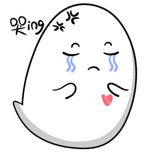 中元节僵尸 委屈表情包 pngpsd 1500*2000 卡通手绘七一女兵委屈巴巴