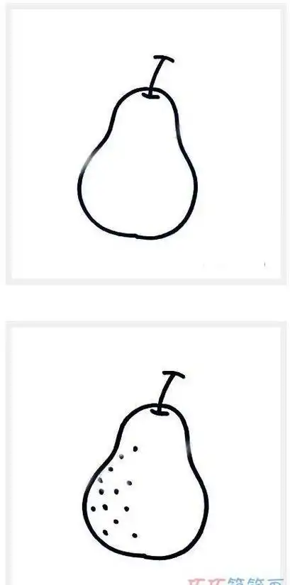 冰糖梨怎么画简笔画