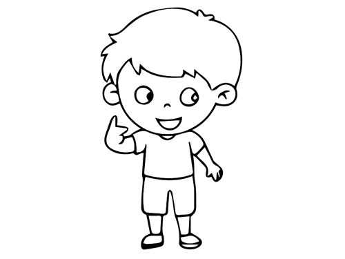 男孩卡通简笔画