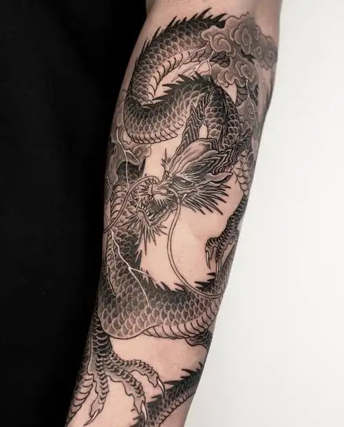 盘龙小臂/帅气十足/纹身