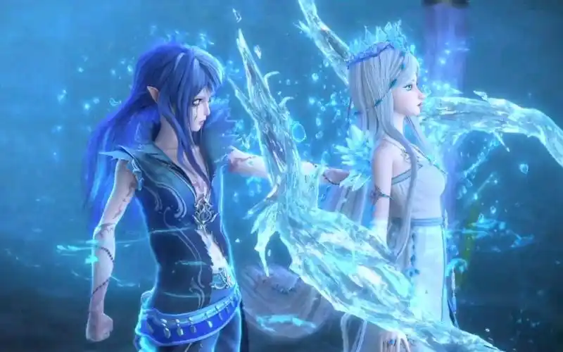 【叶10-24-9】水王子脸裂了,冰公主享受水的自由