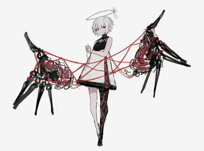 头顶天使光环的可爱小姐姐pixiv插画图片