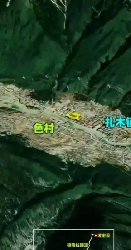 西藏波密到墨脱的公路,被称为扎墨公路,是西藏深处的一条绝美天路.
