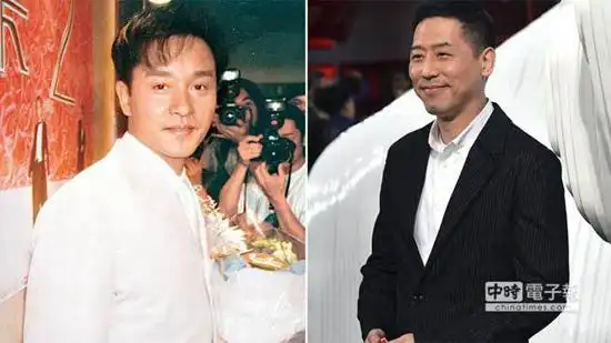 张国荣与唐鹤德.图片来源:台湾"中国时报"