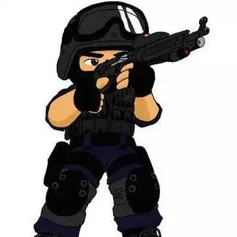 特警男卡通头像