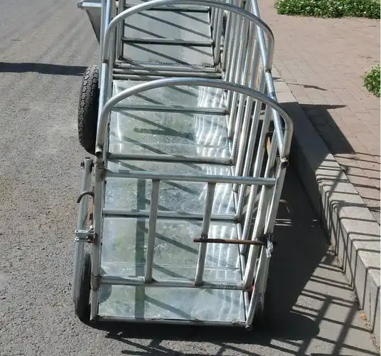 育肥猪抓猪笼转猪车折叠款转猪笼装猪笼子称猪笼养猪用肥猪运输拉猪车