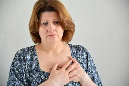 女人与胸痛,心绞痛照片