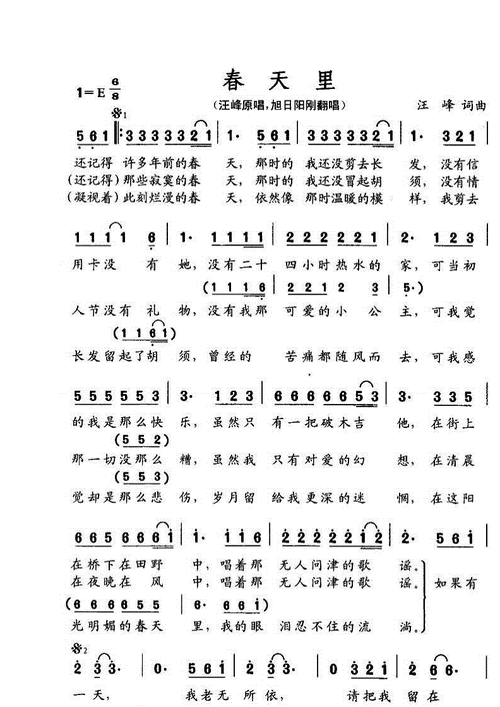 流行歌曲口琴简谱集doc63页