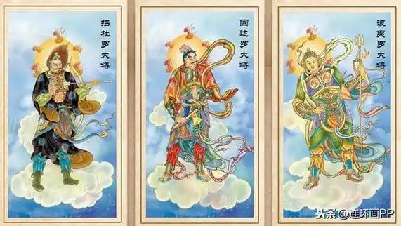 精美的十二药叉神将图