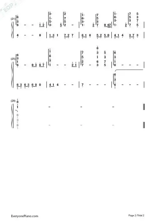 memory-极黑的布伦希尔德 ost 2双手简谱预览2