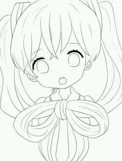 q版动漫人物女生铅笔未收录 卡通人物简笔画 可爱