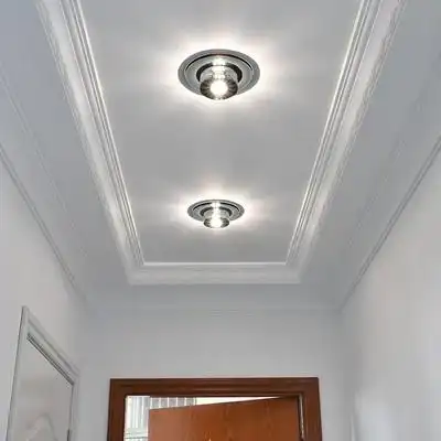 苁lezd水晶过道灯走廊灯简约现代创意个性嵌入式通道吊顶天花板.