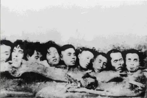 被日军砍下的中国人的头颅