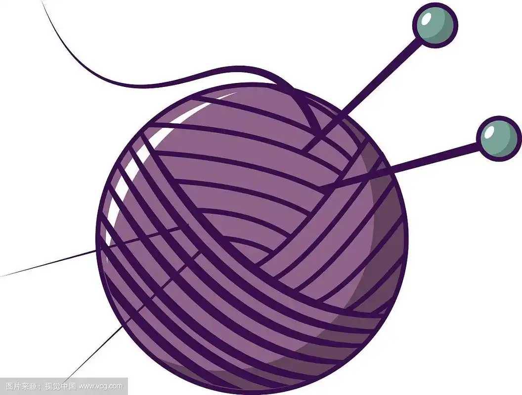 纱线球图标卡通风格