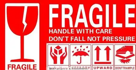 玻璃制品易碎标签