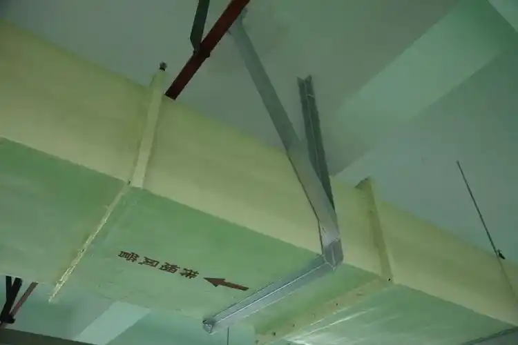 风管防晃支架地源热泵机房管道穿楼板封堵