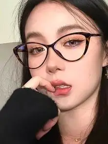 玳瑁色豹纹猫眼眼镜框女素颜神器近视可配度数方圆脸眼镜女高级感