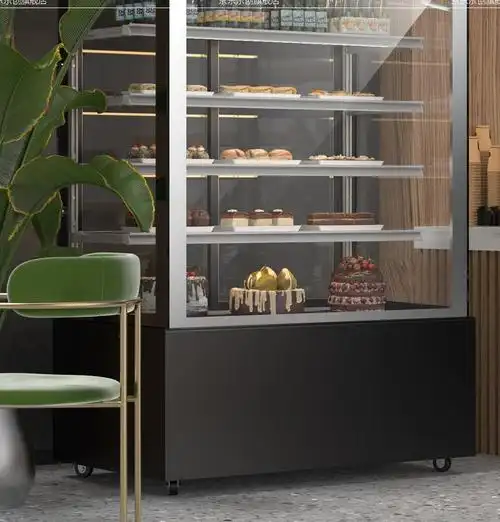 异型定制蛋糕柜冷藏玻璃陈列柜水果保鲜熟食柜寿司摆放柜三明治展示柜