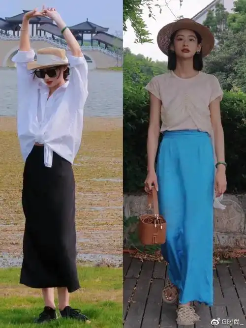 夏季半身裙怎么穿?记住3个技巧5组搭配,时髦显高很有女神范