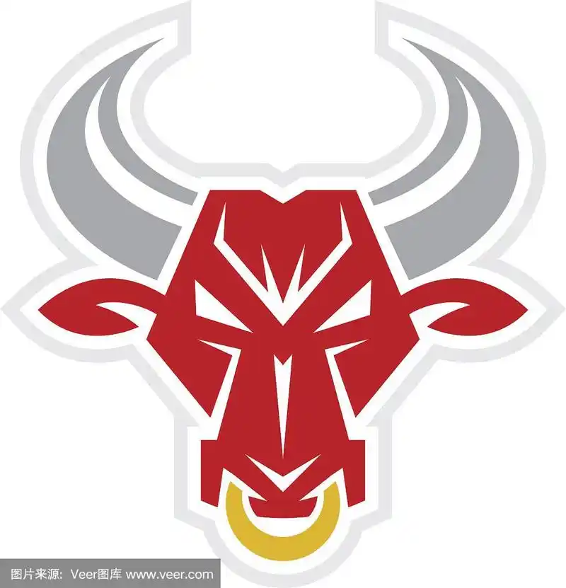 愤怒的牛角矢量图标