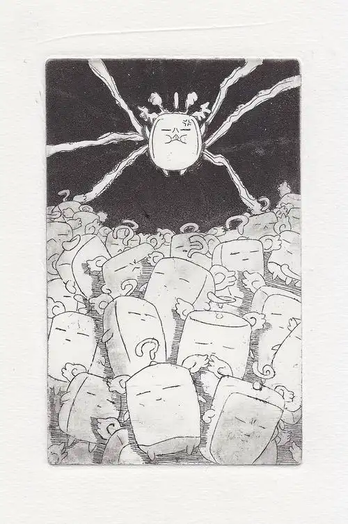 第一次尝试锌版画