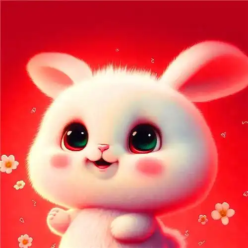 2023新年软萌可爱兔子头像图片