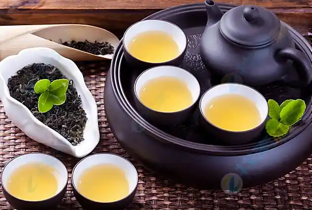 精美茶具与清香乌龙茶高清图片下载-找素材