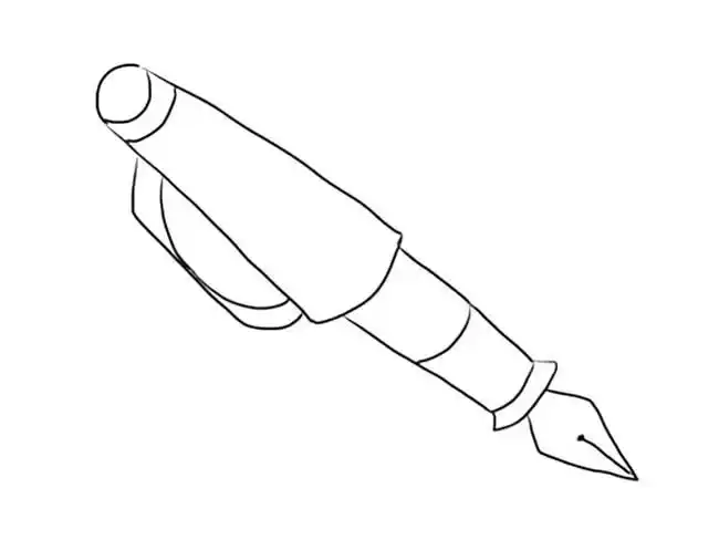 钢笔简笔画图片