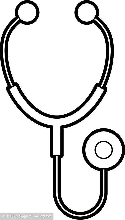 听诊器医学隔离图标