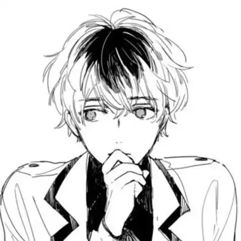 动漫头像男生头像二次元黑白头像